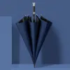 Hengdun's new light luxury metal-handled business long-handled umbrella, reinforced and wind-resistant golf umbrella with black rubber coating for sun protection and all-weather use, straight-handled umbrella, corporate advertising gift umbrella, available for wholesale and customized LOGO Item Picture
